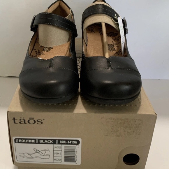 Taos Routine Black Mary Jane Shoes 9.5 M New In Box Work Or Party Comfortable - Picture 1 of 10